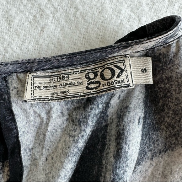 Go Silk Bell Sleeves Tie Dye Blouse Size S - Picture 10 of 10